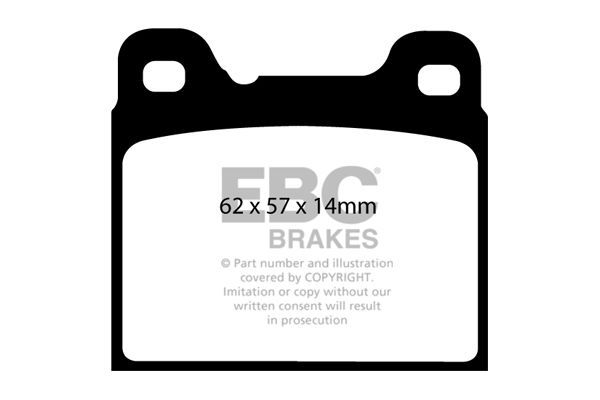 EBC BRAKES Комплект тормозных колодок, дисковый тормоз DP1043